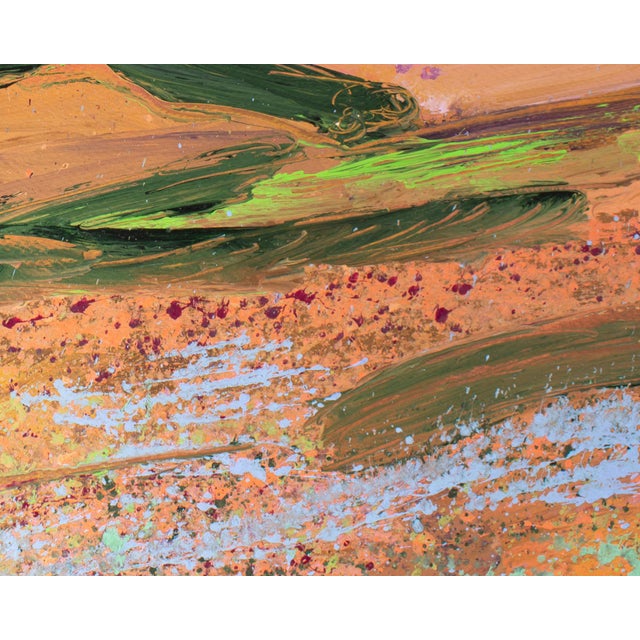 1987 Abstract Acrylic Landscape Painting by Harry Hilson For Sale In Indianapolis - Image 6 of 8