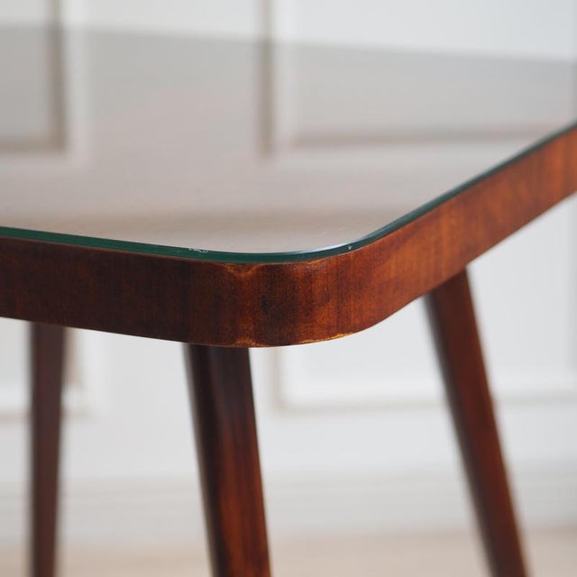 Mid-Century Side Table with Glass Top, 1960 For Sale - Image 9 of 14