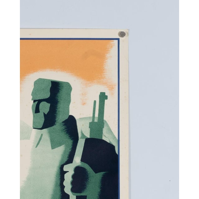 1980s Spanish Civil War Original Exhibition Poster, 1986 For Sale - Image 5 of 9