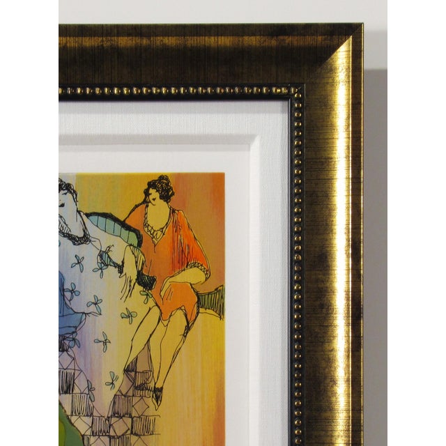 Green Itzchak Tarkay, Sophia Relaxes, Circa 1990 For Sale - Image 8 of 10