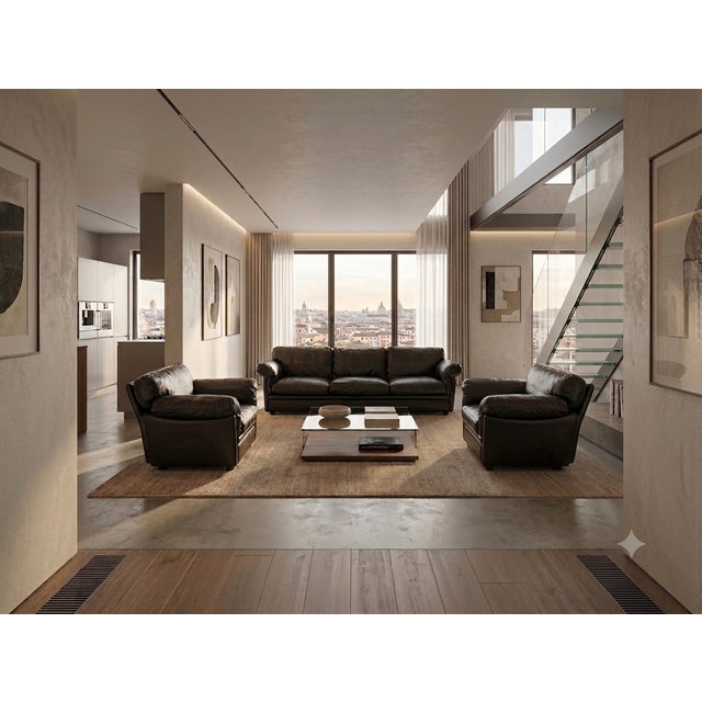 Designed by Tito Agnoli in 1974, the "Poppy" living room set (also known as Papavero) represents a splendid synthesis...