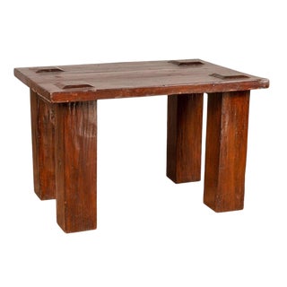 Javanese Vintage Wooden Side Table For Sale