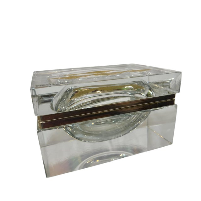 Murano Glass Box With Gold Pheasant For Sale - Image 4 of 5