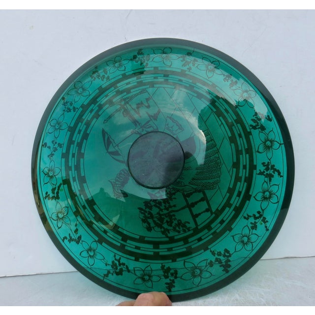 Metal Venician Art Deco Silver-Overlay Centerdish Circa 30s For Sale - Image 7 of 8