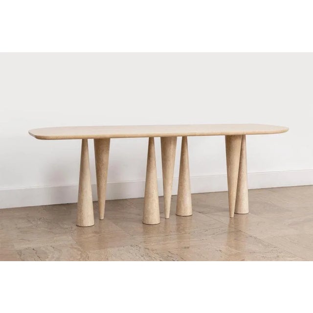 Stone Medium Silvia Dining Table by Moure Studio For Sale - Image 7 of 12