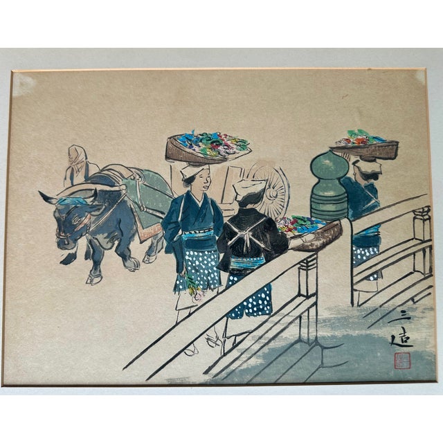 Mid 20th Century Pair Japanese Woodblock Prints by Sanzo Wada (1883–1967) For Sale - Image 5 of 18