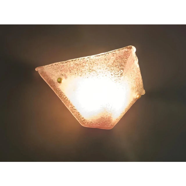 Pink 20th Century Pink Graniglia Angolo Sconce For Sale - Image 8 of 8