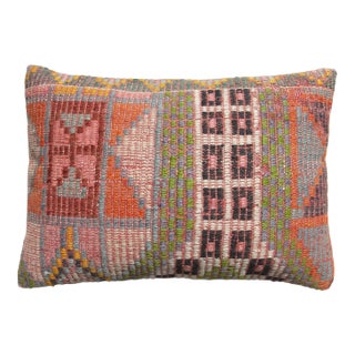 Contemporary Decorative Kilim Rug Pillow Cover For Sale