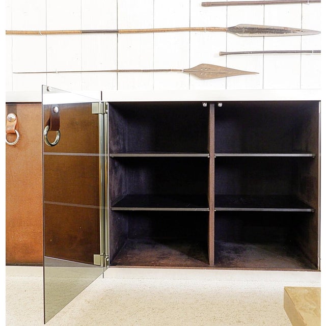 Black Vintage Modular Sideboard by Guido Faleschini for Hermès, 1970s For Sale - Image 8 of 15