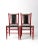 Red Antique Woven Seat Chairs Pair For Sale - Image 8 of 13