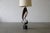 Mid-Century Modern Harry Balmer Attributed Sculptural Brutalist Patinated Steel "Ribbon" Table Lamp, C. 1960s For Sale - Image 3 of 12