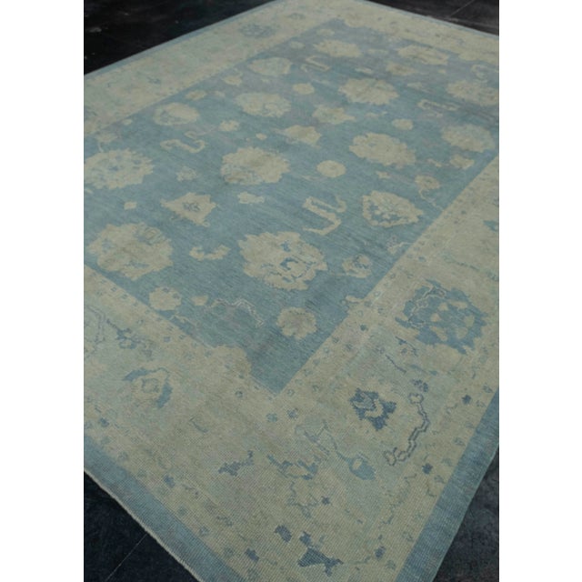 Turkish Turkish Oushak Rug 9'1" x 12' #18605 For Sale - Image 3 of 8