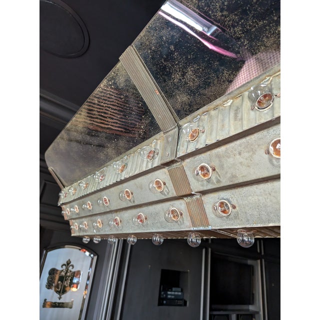 Mid 20th Century Hollywood Industrial Style Ceiling Light For Sale - Image 10 of 11