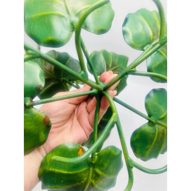 Vintage Tole Leaf Stand For Sale - Image 9 of 9