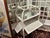 Antique White Cane/Wood Mirrored Storage Table For Sale - Image 4 of 4