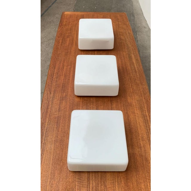 Metal Mid-Century German Minimalist Wall or Ceiling Lamps from Rzb, Set of 3 For Sale - Image 7 of 18