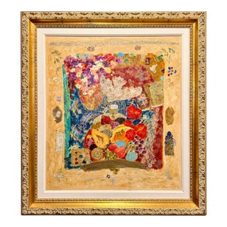 Late 20th Century Roy Fairchild-Woodard, "Time to Sing Again", Serigraph and Mixed Media For Sale