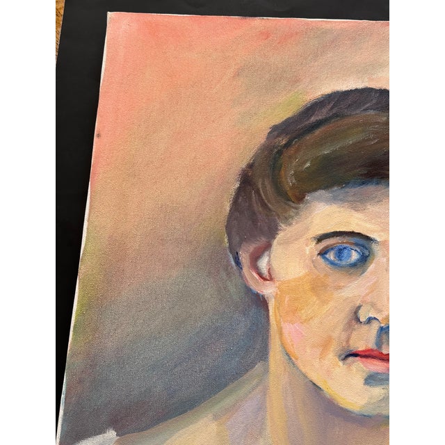 Original Oil Painting Portrait of a Woman For Sale - Image 4 of 11