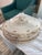 * Maker: Homer Laughlin China Co. (USA) * Pattern name: The backstamp “Hudson” * Shape / form: Covered vegetable bowl /...