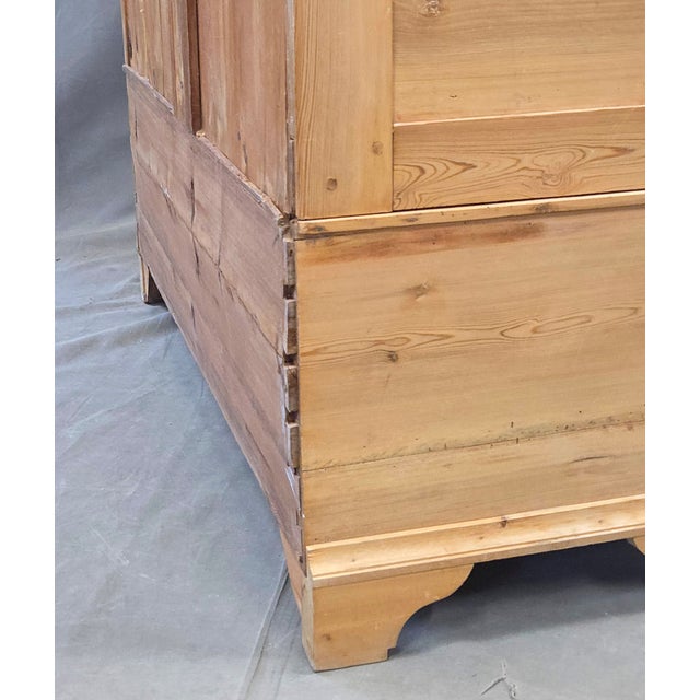 Antique European (Germany or Austria) Pine Double Door Wardrobe For Sale - Image 13 of 16