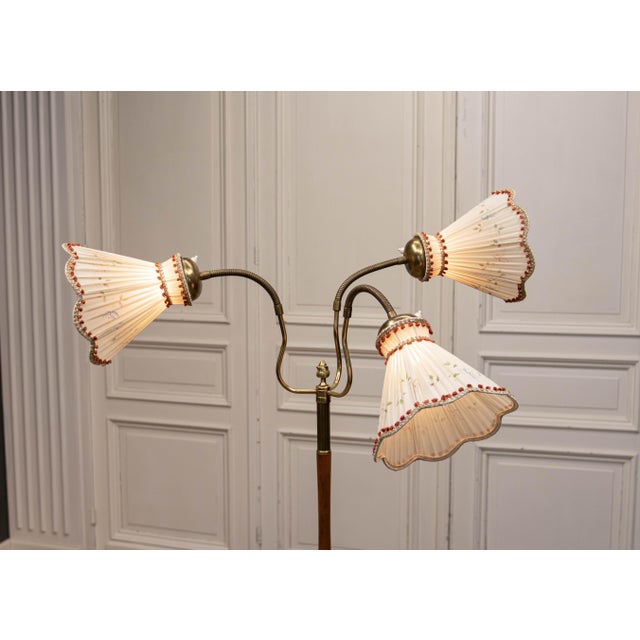 Swedish Model 139 3-Light Floor Lamp from Eskilstuna Elektrofabriks AB, 1940s For Sale - Image 9 of 13