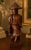 Chinese Vintage Mid-Century Hand Carved Wooden Chinese Fisherman Figure Asian Decor For Sale - Image 3 of 4