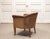 Art Nouveau Swedish Club Chair in Brown Leather, 1940s For Sale - Image 6 of 11