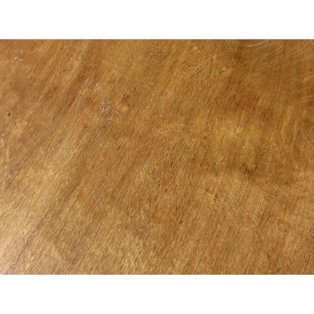 Vintage Mid Century Biedermeir Style Walnut and Brass Occasional Table For Sale - Image 13 of 14