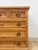 Wood Late 20th Century Mexican Solid Pine Five Drawer Dresser Wrought Iron Pulls Rustic Farmhouse Chest For Sale - Image 7 of 13