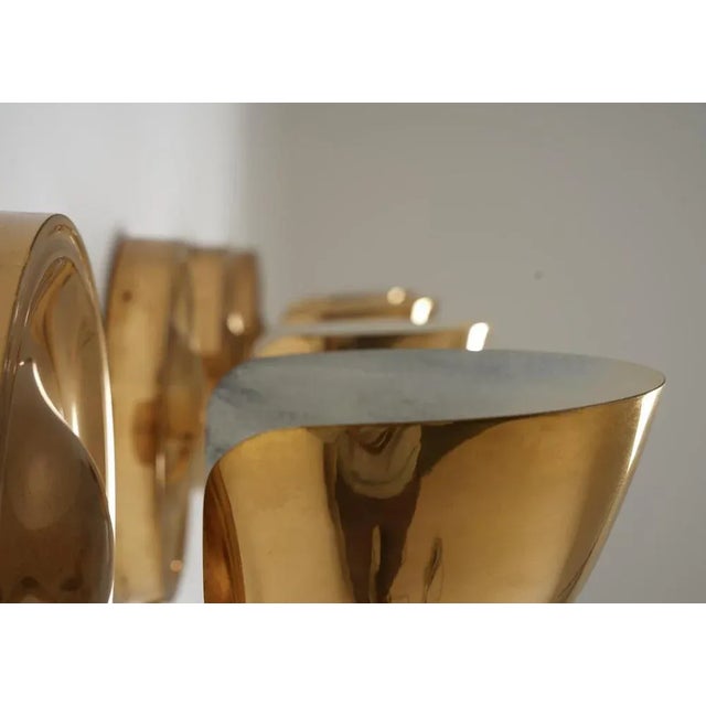 Gold Mid-Century Sconce in Brass attributed to Josef Frank for Svenskt Tenn, 1960s For Sale - Image 8 of 11
