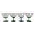 Late 20th Century Blown Glass Champage Coupes: Set of Four For Sale
