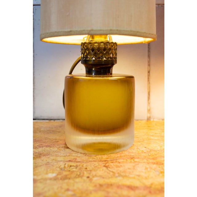 Venini Inciso Table Lamp in Murano Glass by Paolo Venini, 1960s, Set of 2 For Sale - Image 4 of 5