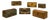 Norman Folk Art Wedding Boxes, France, 1890, Set of 6 For Sale