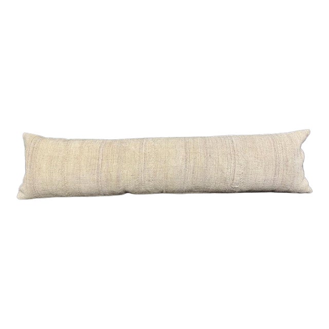 Turkish Hemp Pillow Cushion Natural Beige Cushion Cover 12x46 For Sale