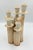 Discover this truly unique Modernist Studio Pottery Speckled Ceramic Candelabra, a captivating piece that will elevate any...