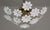 1980s Audrey Hepburn, Delicious Murano Glass Ceiling Light White Wall Light Flowers For Sale - Image 14 of 16