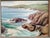 Art Deco 1930s Southern California Seascape Clyde Eugene Scott (1884–1959) Oil on Board Painting For Sale - Image 3 of 12