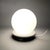 Modernist UFO Sphere Table Lamp in White Murano Glass, 1970s For Sale - Image 9 of 12