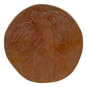 Leonard Baskin, Icarus, Numbered 3/250, Cast Bronze Wall Plaque, 1969
