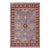 Rustic Kazak Light Blue/Red Wool Rug - 8'1''x9'7'' For Sale