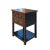 This cabinet / table is painted with a colorful mix (red rim and black base and tan mixed graphic) Tibetan style flower...