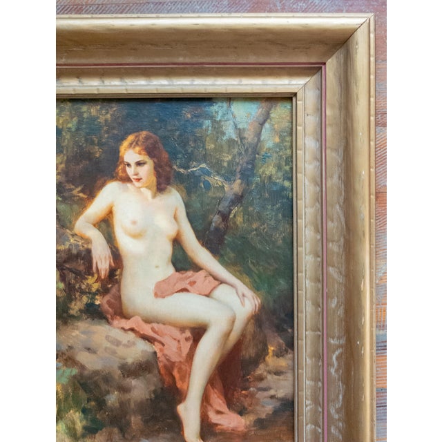 20th Century Oil Painting of a Nude Redhead by Joseph Tomanek For Sale - Image 10 of 12