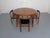 Black Roundette Teak Table & Chairs from Hans Olsen, Denmark, 1950sm, Set of 5 For Sale - Image 8 of 18