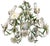 Vintage Italian Tole Daisy Chandelier - 6 Arms For Sale - Image 10 of 14