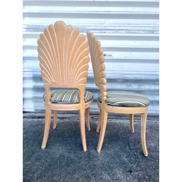 1970s Venetian Grotto-Style Scalloped Shell-Back Dining Chairs For Sale - Image 10 of 12