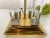 1970s Vintage Brass and Glass Column Table Lamp, 1970s For Sale - Image 5 of 10