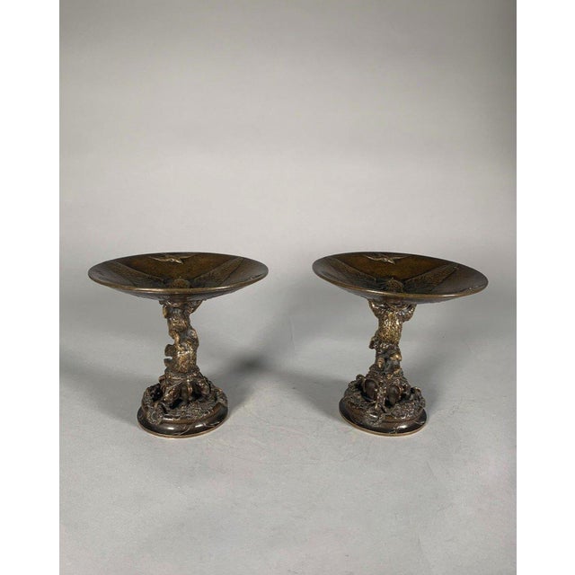 Christophe Fratin (1801-1864) Pair of Bronze Cups with Bears For Sale - Image 10 of 11
