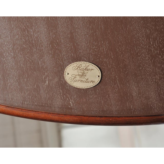 Thomas Pheasant for Baker Mahogany Round Pedestal Dining Table For Sale In Sacramento - Image 6 of 18