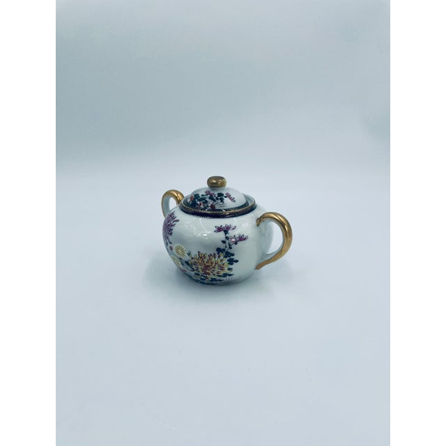 Porcelain Sugar Bowl Japan Kutania, 1975 For Sale - Image 3 of 12