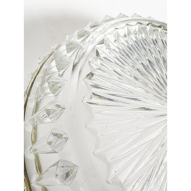 Gold Glass Vide-Poche with Irom Rim, France, 1980s For Sale - Image 8 of 12